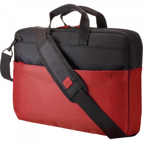 Maleta Notebook FUSION 15,6\" Y4T18AAABL Preta/ Vermelha HP por 0,00 à vista no boleto/pix ou parcele em até 1x sem juros. Compre na loja Mundomax!