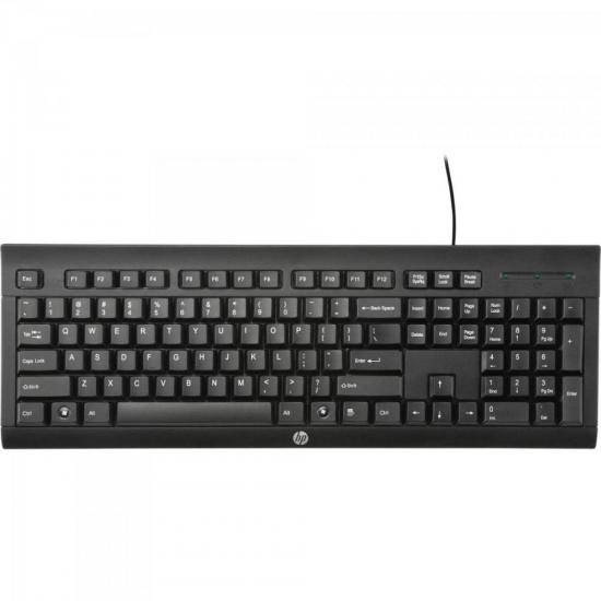 Teclado USB K1500 Preto HP por 0,00 à vista no boleto/pix ou parcele em até 1x sem juros. Compre na loja Mundomax!