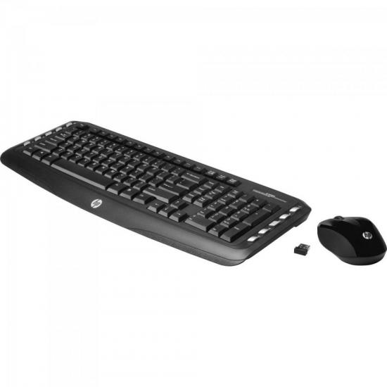 Kit Teclado + Mouse Wireless LV290 Preto HP por 0,00 à vista no boleto/pix ou parcele em até 1x sem juros. Compre na loja Mundomax!