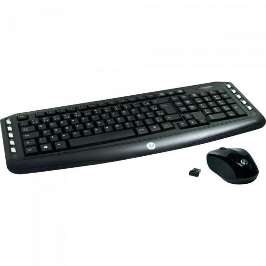 Kit Teclado + Mouse Wireless LV290 Preto HP por 0,00 à vista no boleto/pix ou parcele em até 1x sem juros. Compre na loja Mundomax!