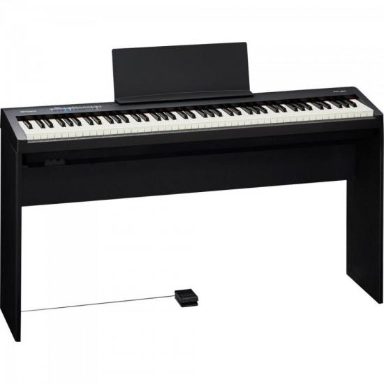 Piano Digital ROLAND c/ 88 tc FP-30 Preto por 7.199,90 à vista no boleto/pix ou parcele em até 12x sem juros. Compre na loja Mundomax!