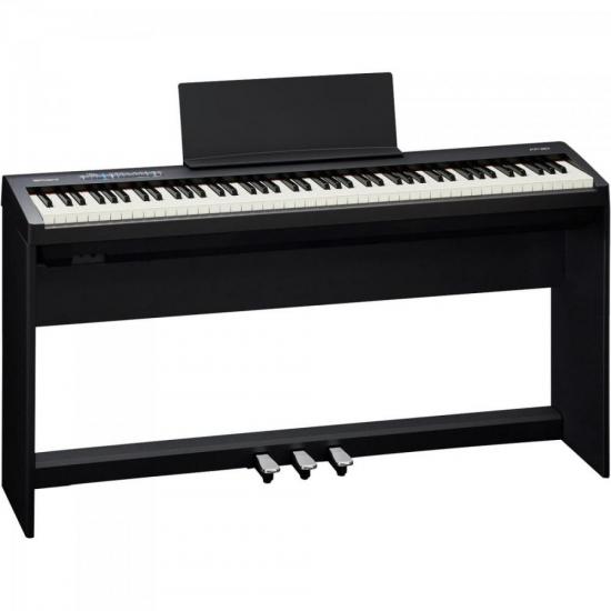 Piano Digital ROLAND c/ 88 tc FP-30 Preto por 7.199,90 à vista no boleto/pix ou parcele em até 12x sem juros. Compre na loja Mundomax!