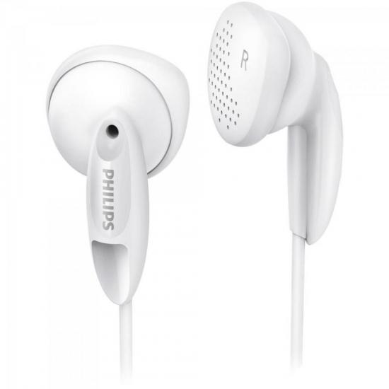 Fone de Ouvido Estéreo SHE1350/00 Branco PHILIPS por 0,00 à vista no boleto/pix ou parcele em até 1x sem juros. Compre na loja Mundomax!