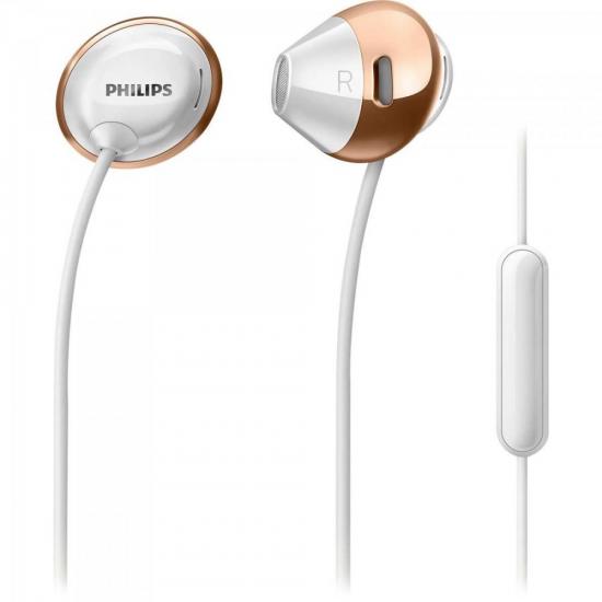 Fone De Ouvido Intra Auricular Com Microfone SHE4205WT/00 Branco PHILIPS por 0,00 à vista no boleto/pix ou parcele em até 1x sem juros. Compre na loja Mundomax!