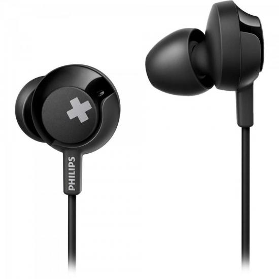Fone De Ouvido Intra Auricular Com Microfone SHE4305 Preto PHILIPS por 0,00 à vista no boleto/pix ou parcele em até 1x sem juros. Compre na loja Mundomax!