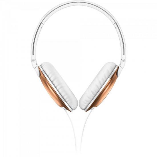 Fone De Ouvido Headband On Ear Com Microfone SHL4805RG/00 Dourado por 0,00 à vista no boleto/pix ou parcele em até 1x sem juros. Compre na loja Mundomax!