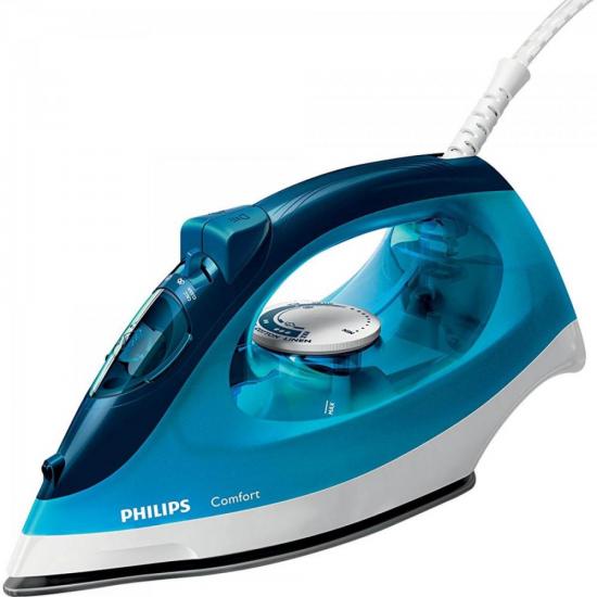 Ferro a Vapor 2000W 220V DAILY RI1436/24 Azul PHILIPS WALITA por 0,00 à vista no boleto/pix ou parcele em até 1x sem juros. Compre na loja Mundomax!