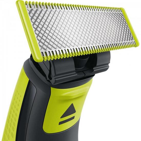 Aparador de Pelos Bivolt OneBlade QP2521/10 Cinza/Verde PHILIPS por 0,00 à vista no boleto/pix ou parcele em até 1x sem juros. Compre na loja Mundomax!