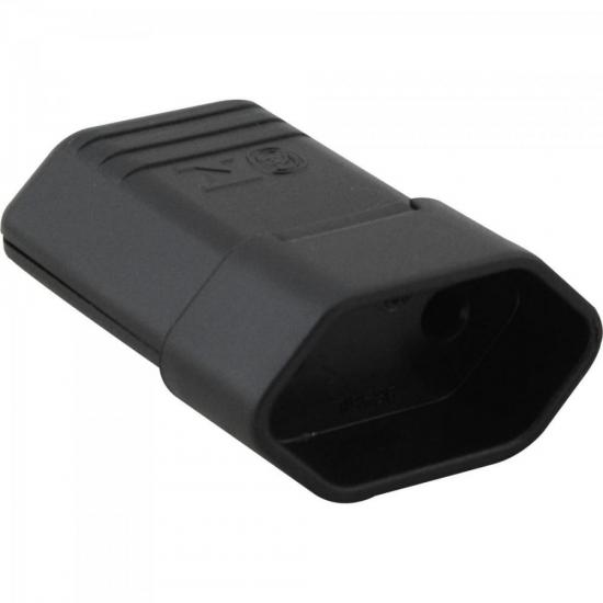 Tomada Desmontavel 2P 10A Preto MARGIRIUS por 0,00 à vista no boleto/pix ou parcele em até 1x sem juros. Compre na loja Mundomax!