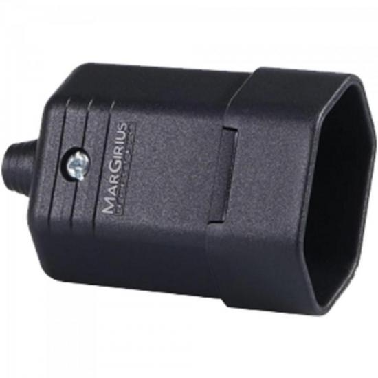 Tomada Desmontavel 2P 10A Preto MARGIRIUS por 0,00 à vista no boleto/pix ou parcele em até 1x sem juros. Compre na loja Mundomax!