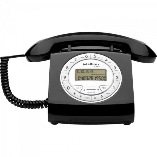 Telefone Retro TC8312 Preto INTELBRAS por 0,00 à vista no boleto/pix ou parcele em até 1x sem juros. Compre na loja Mundomax!