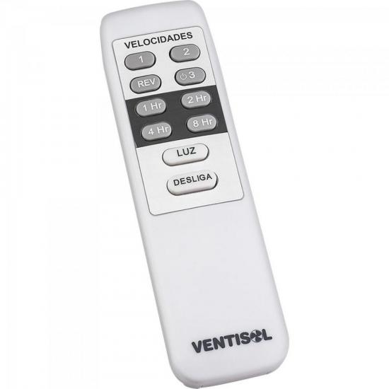 Ventilador De Teto c/ Controle 220v FLOW Branco VENTISOL por 0,00 à vista no boleto/pix ou parcele em até 1x sem juros. Compre na loja Mundomax!