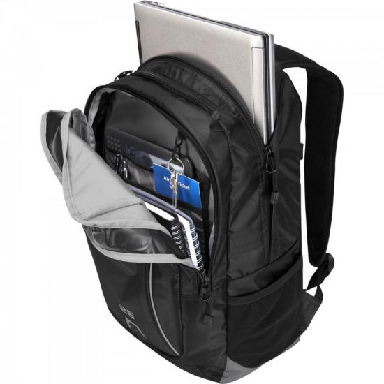 Mochila Sport Backpack p/ Notebook 16\" TSB712 Preto TARGUS por 0,00 à vista no boleto/pix ou parcele em até 1x sem juros. Compre na loja Mundomax!