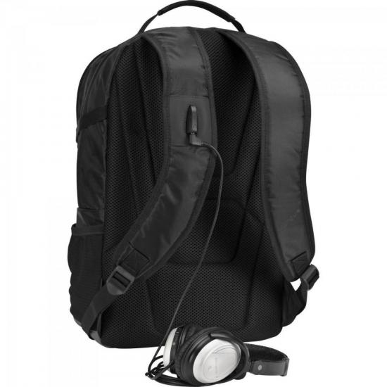 Mochila Sport Backpack p/ Notebook 16\" TSB712 Preto TARGUS por 0,00 à vista no boleto/pix ou parcele em até 1x sem juros. Compre na loja Mundomax!