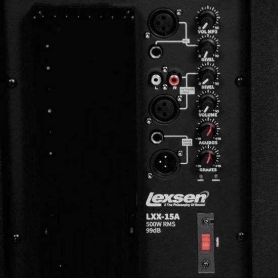Caixa Acustica Ativa 500w LXX-15A Preto LEXSEN por 3.149,99 à vista no boleto/pix ou parcele em até 12x sem juros. Compre na loja Mundomax!