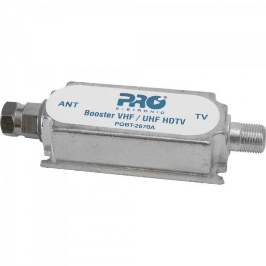 Booster Digital VHF/UHF PQBT2670A PROELETRONIC por 0,00 à vista no boleto/pix ou parcele em até 1x sem juros. Compre na loja Mundomax!