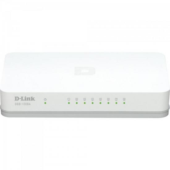 Switch 8 portas 1000MBPS DGS-1008A Branco D-LINK por 127,90 à vista no boleto/pix ou parcele em até 5x sem juros. Compre na loja Mundomax!