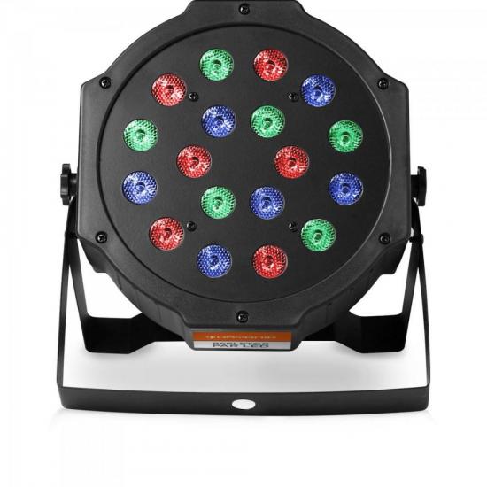 Refletor 18 LEDs 7 Canais DMX512 PAR LED RPL 218 Preto HAYONIK por 0,00 à vista no boleto/pix ou parcele em até 1x sem juros. Compre na loja Mundomax!