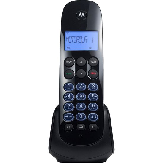 Telefone s/ Fio com ID + Secretária MOTO750-SE Preto MOTOROLA (64087)
