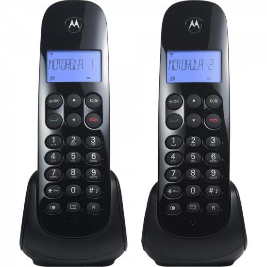 Telefone Sem Fio Digital Com 2 Motorola MRD2 MOTO700 Preto por 354,99 à vista no boleto/pix ou parcele em até 10x sem juros. Compre na loja Mundomax!