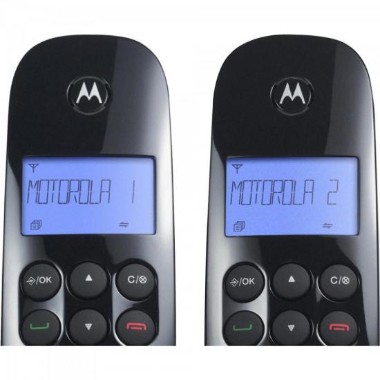 Telefone Sem Fio Digital Com 2 Motorola MRD2 MOTO700 Preto por 354,99 à vista no boleto/pix ou parcele em até 10x sem juros. Compre na loja Mundomax!