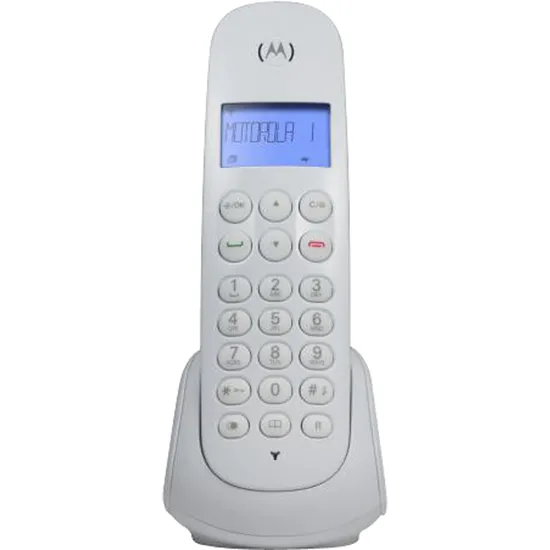 Telefone s/ Fio Digital MOTO700W Branco MOTOROLA por 213,99 à vista no boleto/pix ou parcele em até 8x sem juros. Compre na loja Mundomax!