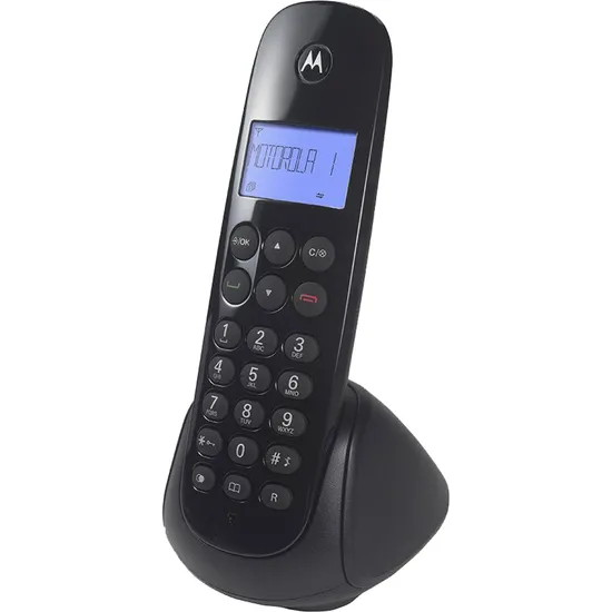 Telefone Sem Fio Digital Motorola MOTO700 Preto por 208,99 à vista no boleto/pix ou parcele em até 8x sem juros. Compre na loja Mundomax!