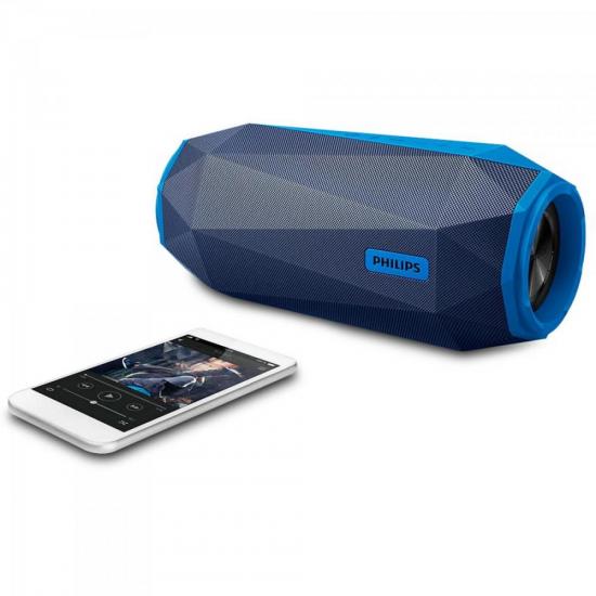 Caixa Multimídia Bluetooth SB500A/00 Azul PHILIPS por 0,00 à vista no boleto/pix ou parcele em até 1x sem juros. Compre na loja Mundomax!