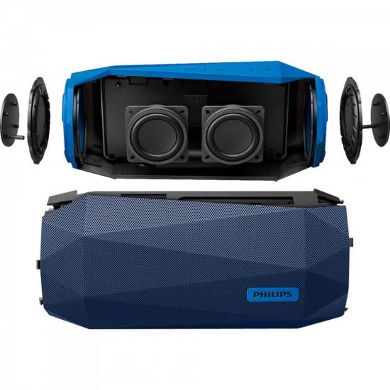 Caixa Multimídia Bluetooth SB500A/00 Azul PHILIPS por 0,00 à vista no boleto/pix ou parcele em até 1x sem juros. Compre na loja Mundomax!