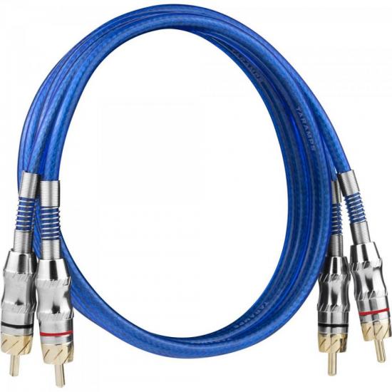 Cabo RCA 1MT Azul TARAMPS por 0,00 à vista no boleto/pix ou parcele em até 1x sem juros. Compre na loja Mundomax!