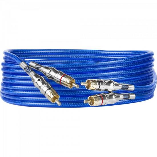 Cabo RCA 5MT Azul TARAMPS por 0,00 à vista no boleto/pix ou parcele em até 1x sem juros. Compre na loja Mundomax!