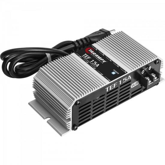 Fonte / Carregador 220V TEF 15A TARAMPS por 0,00 à vista no boleto/pix ou parcele em até 1x sem juros. Compre na loja Mundomax!