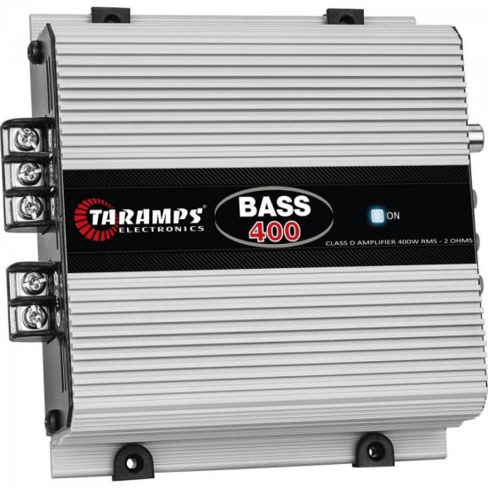 Módulo Amplificador 1 Canal BASS 400 TARAMPS por 0,00 à vista no boleto/pix ou parcele em até 1x sem juros. Compre na loja Mundomax!