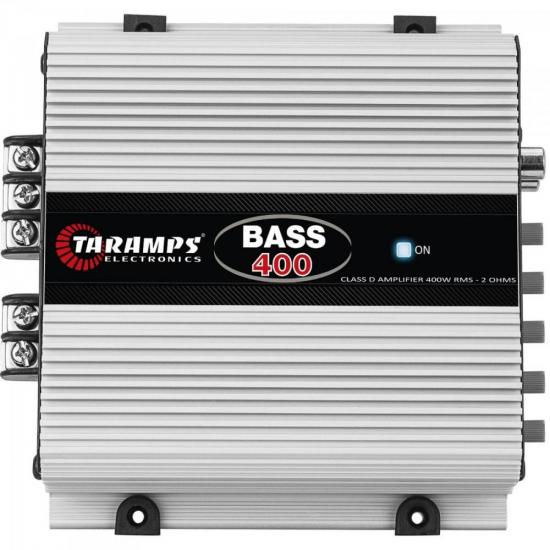 Módulo Amplificador 1 Canal BASS 400 TARAMPS por 0,00 à vista no boleto/pix ou parcele em até 1x sem juros. Compre na loja Mundomax!