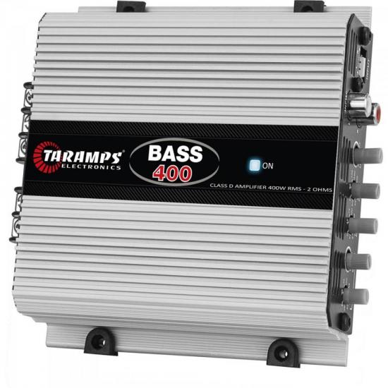Módulo Amplificador 1 Canal BASS 400 TARAMPS por 0,00 à vista no boleto/pix ou parcele em até 1x sem juros. Compre na loja Mundomax!