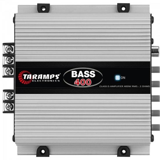 Módulo Amplificador 1 Canal BASS 400 TARAMPS por 0,00 à vista no boleto/pix ou parcele em até 1x sem juros. Compre na loja Mundomax!