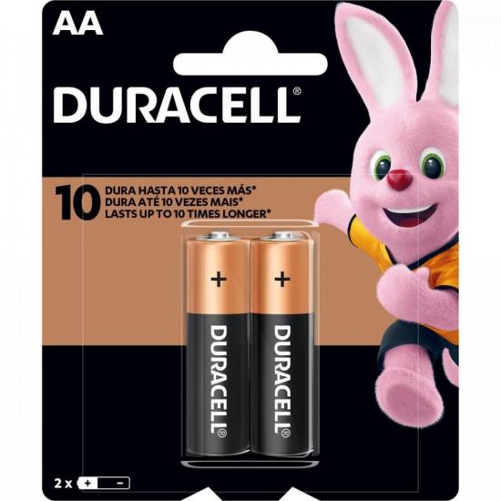 Pilha Duracell AA/2 1,5V MN1500 (Cartela c/2) por 9,90 à vista no boleto/pix ou parcele em até 1x sem juros. Compre na loja Mundomax!