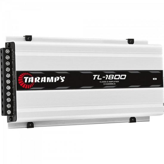 Módulo Amplificador 530W 4R 3 Canais TL1800 TARAMPS por 0,00 à vista no boleto/pix ou parcele em até 1x sem juros. Compre na loja Mundomax!