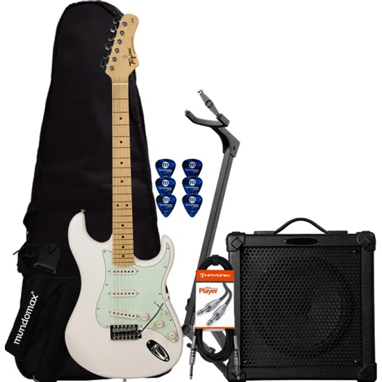 Kit Guitarra TAGIMA Woodstock TG-530 Creme + Cubo + Acessórios (64152)