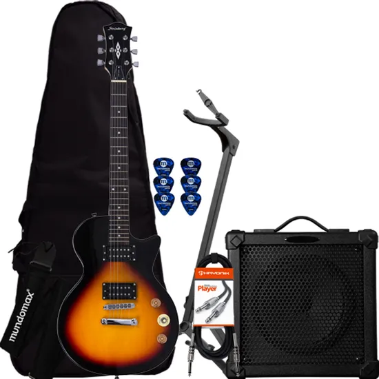 Kit Guitarra STRINBERG LPS-200 Sunburst + Cubo + Acessórios (64154)
