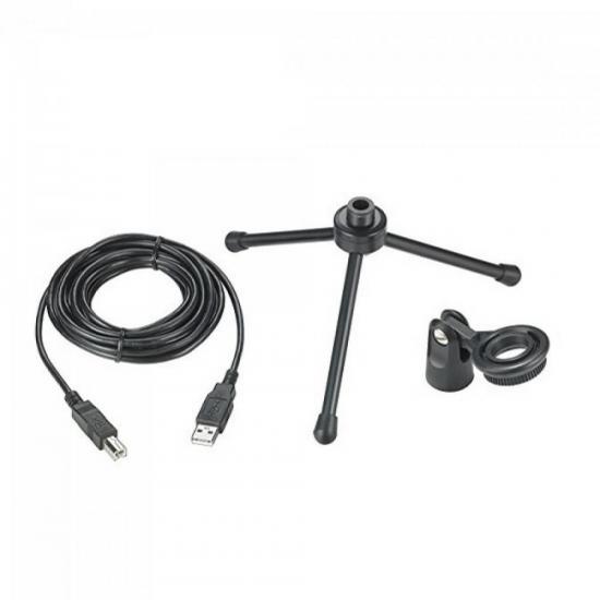 Microfone Condensador Cardioide ATR2500 USB Prata AUDIO TECHNICA por 0,00 à vista no boleto/pix ou parcele em até 1x sem juros. Compre na loja Mundomax!