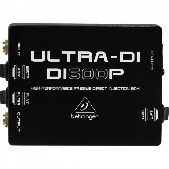 Direct Box Passivo Ultra-DI 1 Canal DI600P BEHRINGER por 0,00 à vista no boleto/pix ou parcele em até 1x sem juros. Compre na loja Mundomax!