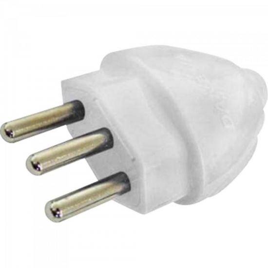 Plugue 2P+T 20A/250V Branco DANEVA 12 unidades por 41,00 à vista no boleto/pix ou parcele em até 1x sem juros. Compre na loja Mundomax!