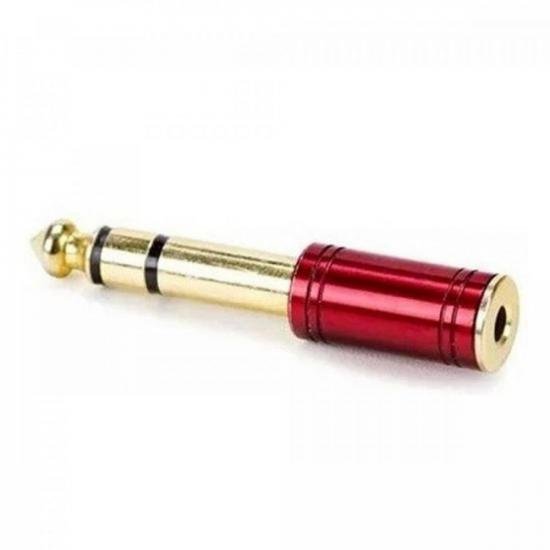 Adaptador P2 ST Para P10 ST Vermelho Santo Angelo por 25,00 à vista no boleto/pix ou parcele em até 1x sem juros. Compre na loja Mundomax!