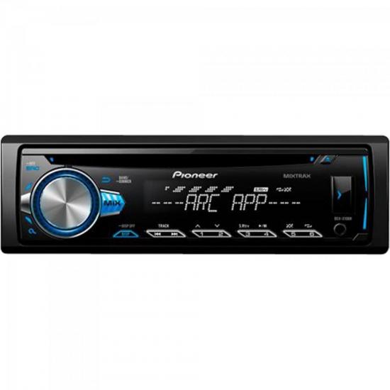 CD Player Automotivo DEHX10BR Preto PIONEER por 0,00 à vista no boleto/pix ou parcele em até 1x sem juros. Compre na loja Mundomax!