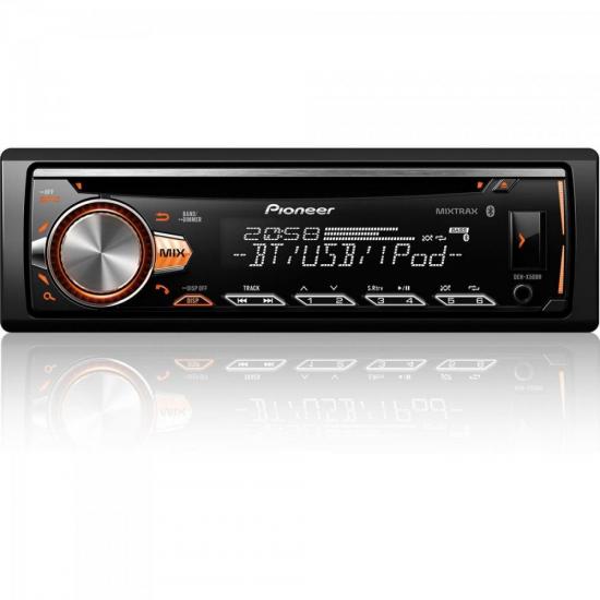 Auto Radio DEHX50BR Preto PIONEER por 0,00 à vista no boleto/pix ou parcele em até 1x sem juros. Compre na loja Mundomax!