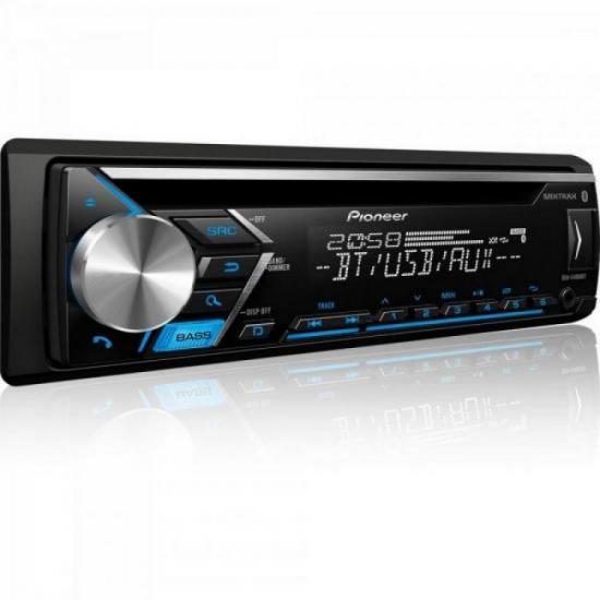 Auto Radio CD/USB DEH-S4080BT PIONEER por 0,00 à vista no boleto/pix ou parcele em até 1x sem juros. Compre na loja Mundomax!