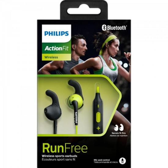 Fone Esportivo Bluetooth Wireless SHQ6500CL/00 Preto/Verde por 223,90 à vista no boleto/pix ou parcele em até 8x sem juros. Compre na loja Mundomax!
