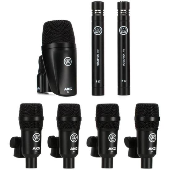 Kit De Microfones Para Bateria Drum Set Session Preto AKG por 4.198,99 à vista no boleto/pix ou parcele em até 12x sem juros. Compre na loja Mundomax!