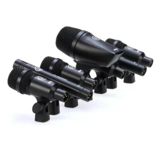 Kit De Microfones Para Bateria Drum Set Session Preto AKG por 4.198,99 à vista no boleto/pix ou parcele em até 12x sem juros. Compre na loja Mundomax!
